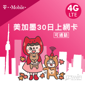 T-mobile 美加墨30日